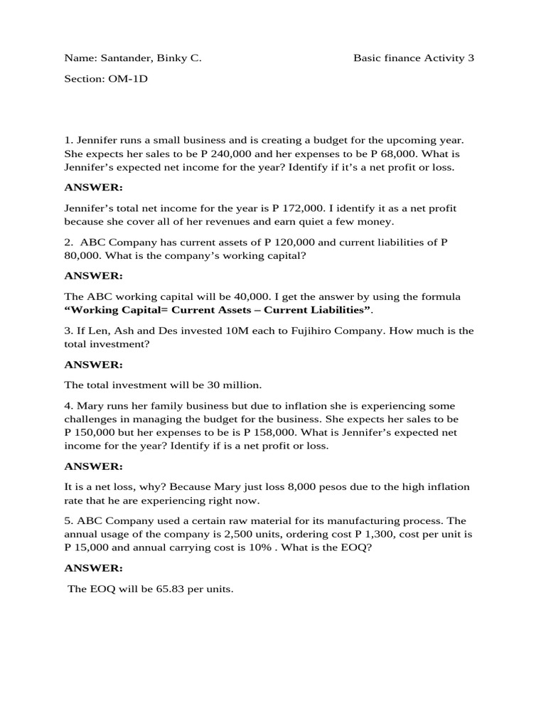 Basic Finance | PDF | Career & Growth | Business