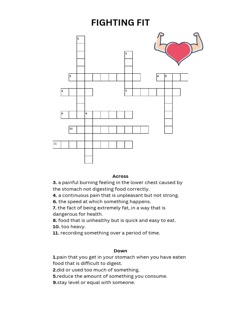 Crossword (Fighting Fit) PDF
