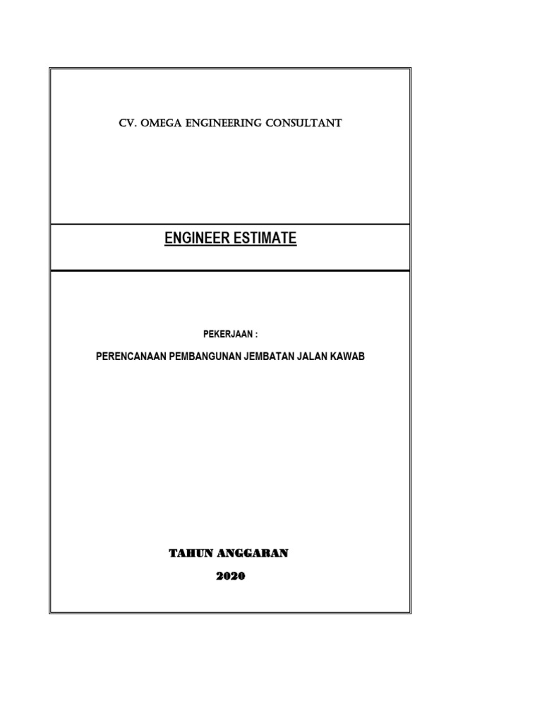 RAB Box Culvert Kawab | PDF | Teknologi & Rekayasa