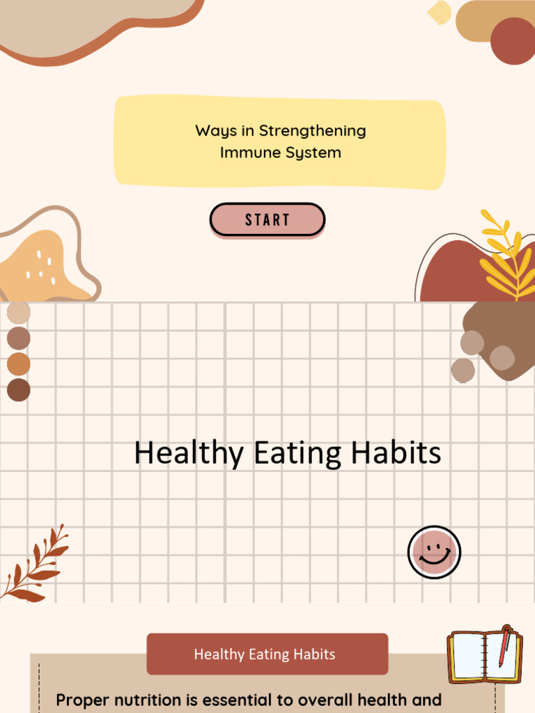 Ways In Strengthening Immune System Pdf Healthy Diet Physical Fitness