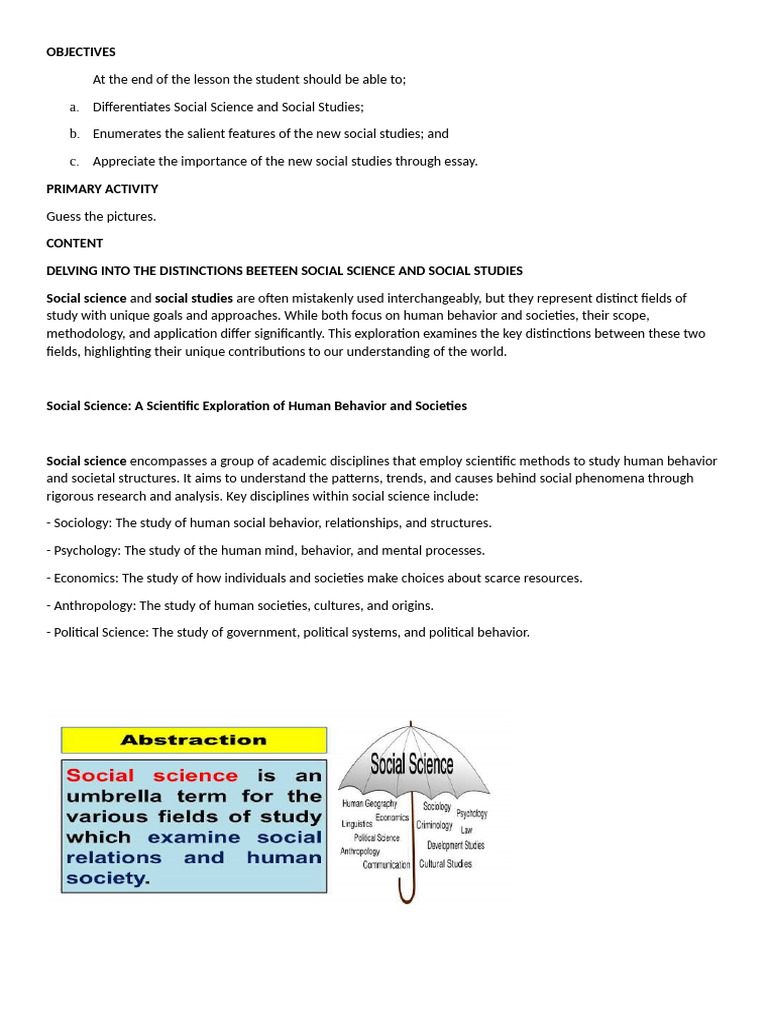 New Soc Stud | PDF | Social Sciences | Science