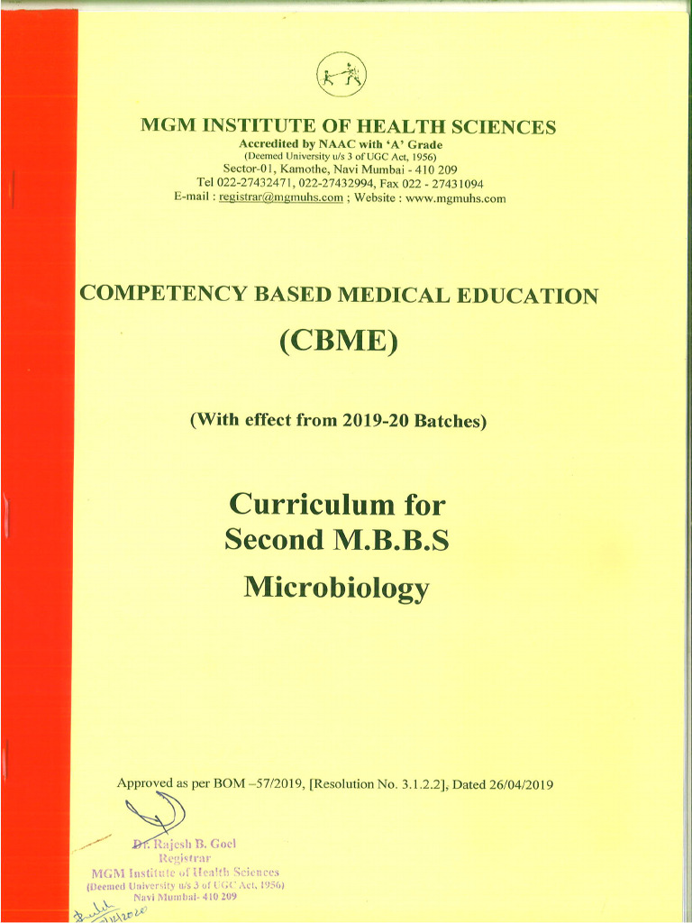 Competency-Based Microbiology Curriculum | PDF | Infection ...