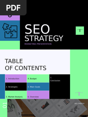 Minimal Geometric SEO Strategy Presentation