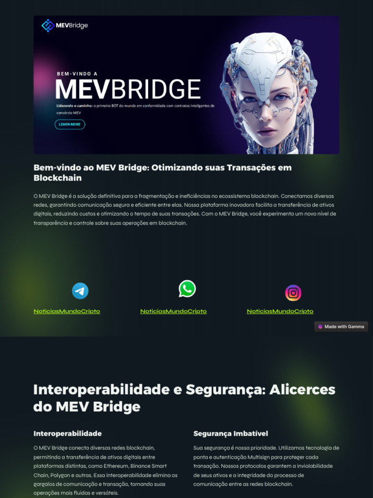 MEV Bridge: Transações Blockchain Eficientes | PDF | Informática