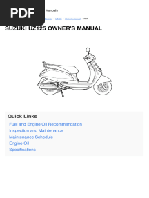Suzuki Access Owner Manual 550d08