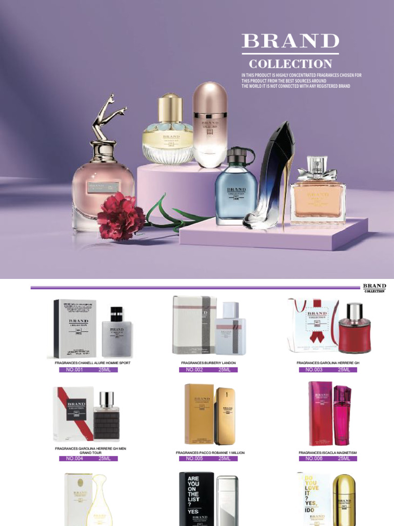 Catálogo Brand Collection | PDF | Perfume | Perfumery