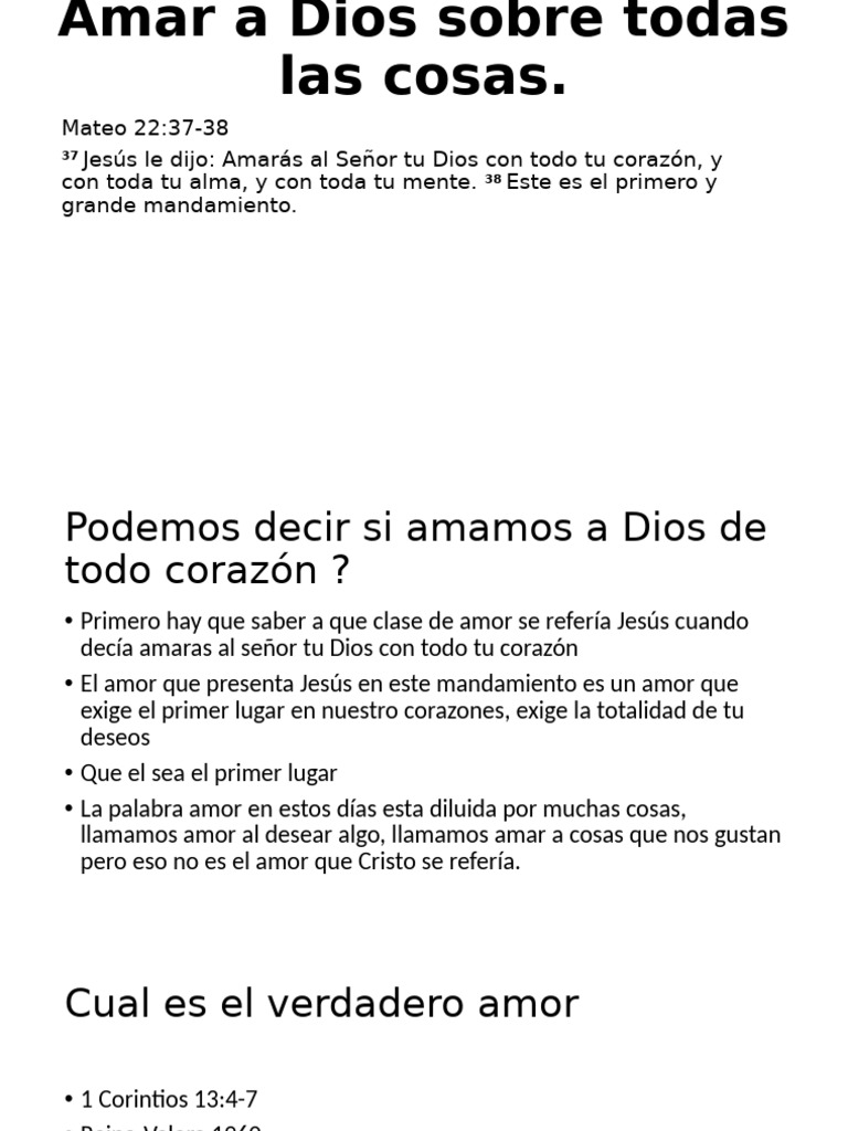 Amar a Dios El Verdadero Significado PDF