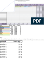 Weekly Shift Schedule Template