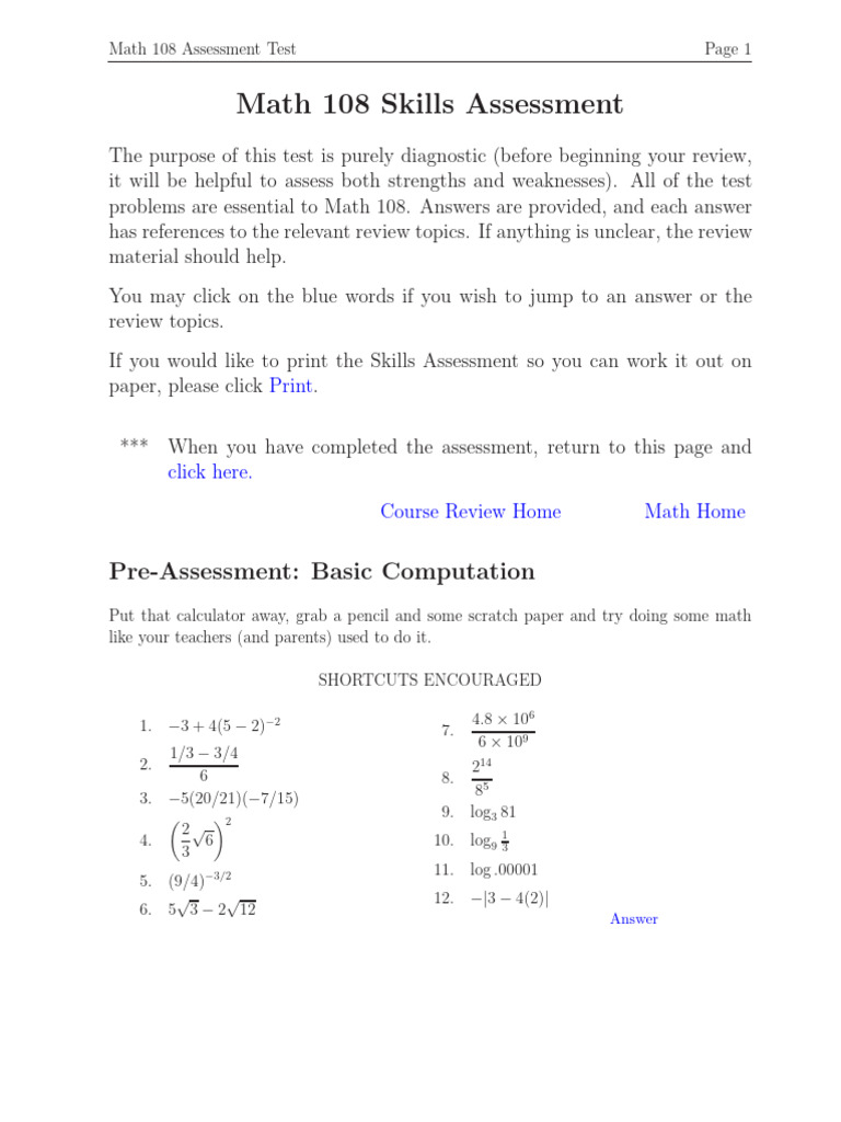 108 Assessment | PDF | Area | Quadratic Equation