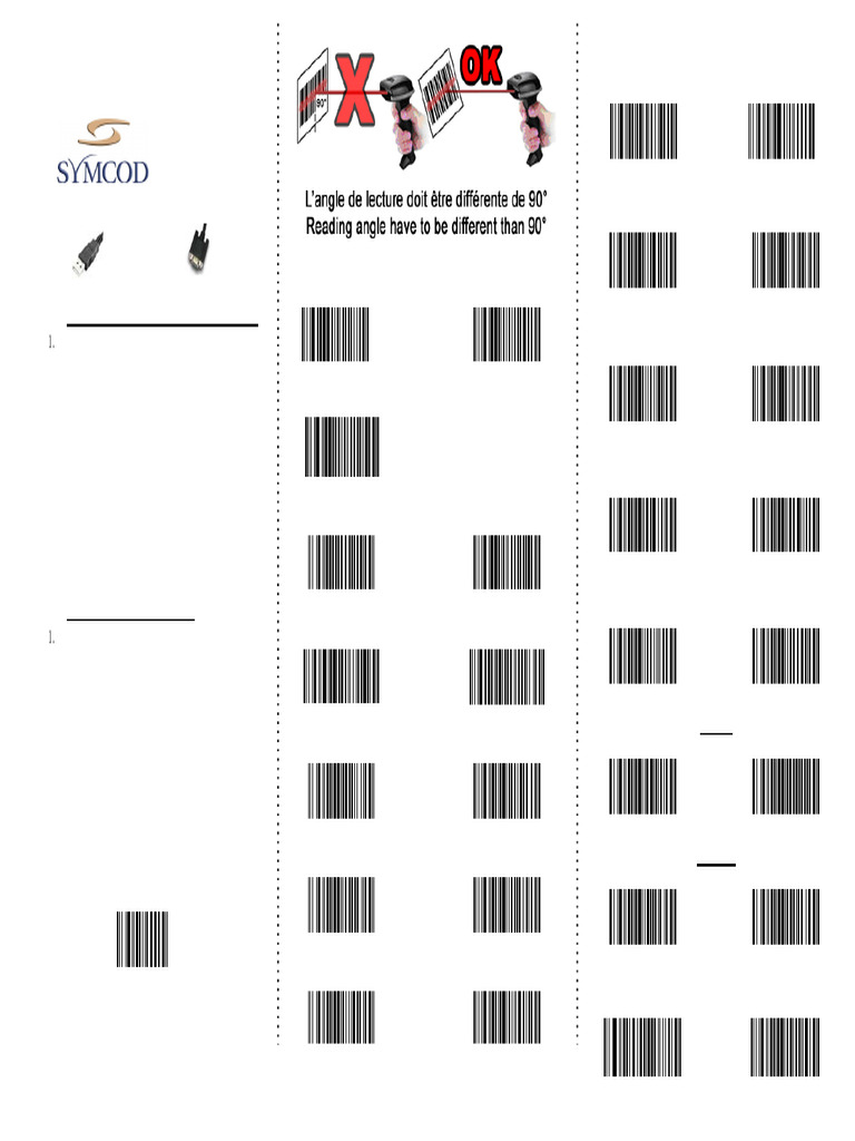 Manual Quick Prog Laser ls6300 Symcod Enfr | PDF | Universal Product ...