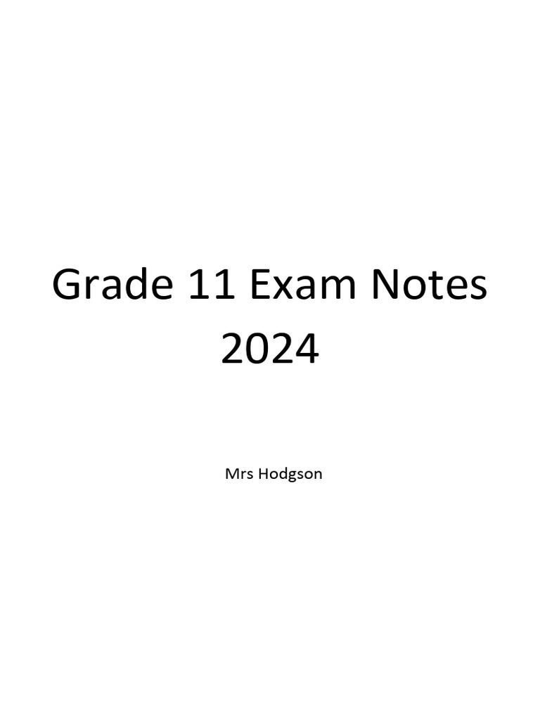 Grade 11 English Exam Study Guide | PDF | Subject (Grammar) | Clause