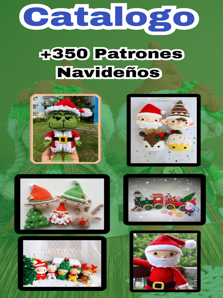 Más de 350 Patrones de Amigurumis Navideños | PDF