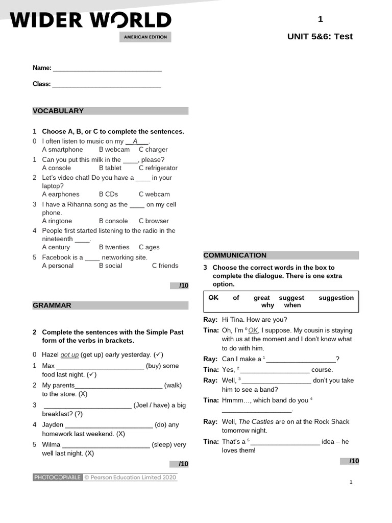 WWAm 1 Tests Review Unit 5 6 | PDF