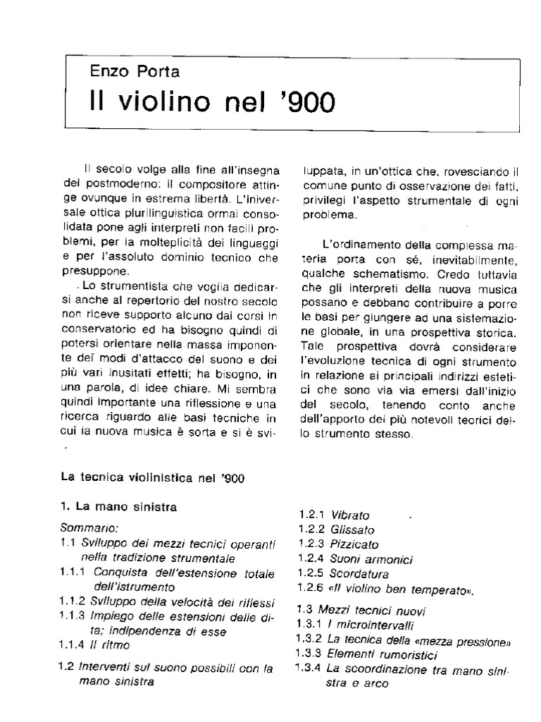 Violino Porta - TOAZ - INFO | PDF