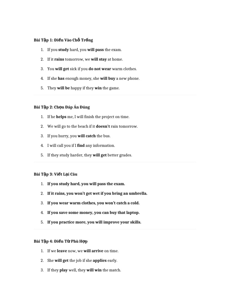 Bai tap cau dieu kien loai 1 version 2 pdf