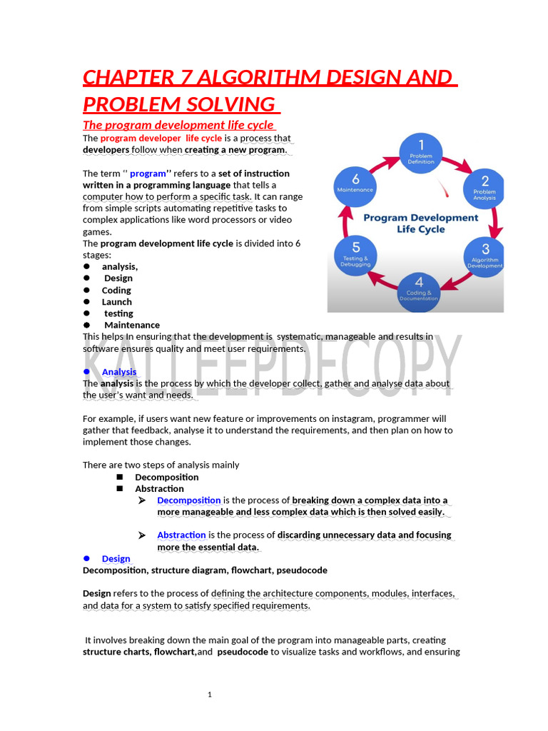 Program Design and Development Cycle | PDF | Software Testing ...