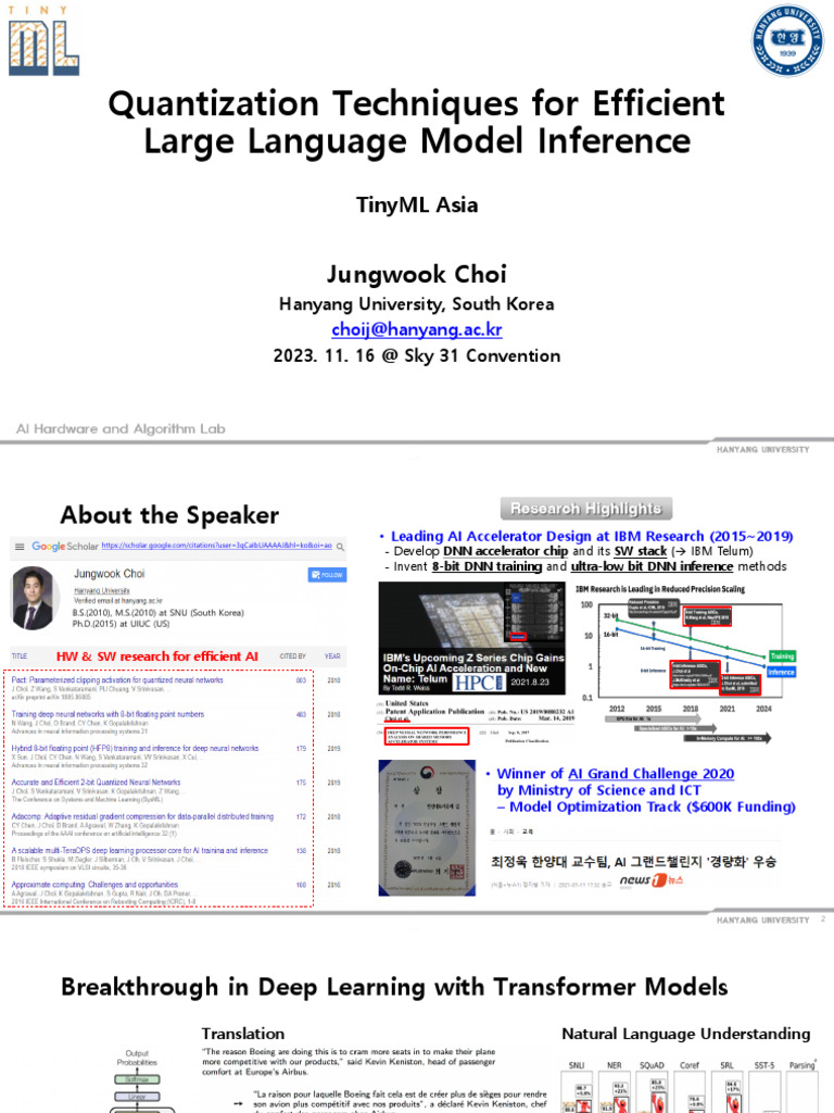 Efficient LLM Inference via Quantization Techniques | PDF | Deep ...