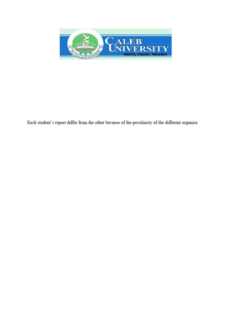 What Is Siwes Technical Report