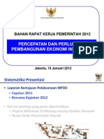 Rapat Kerja Pemerintah 2012 - MP3EIrev