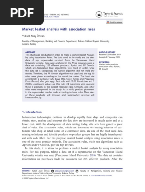 market basket analysis_Springer paper