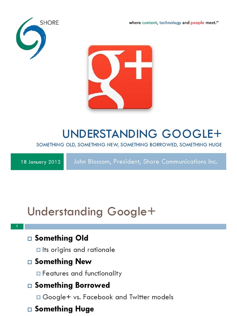 Understanding Google Plus - Fairco TEEM Presentation | PDF | Google+ ...