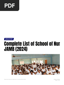 Complete List of School of Nursing Without JAMB (2024) - Iweb