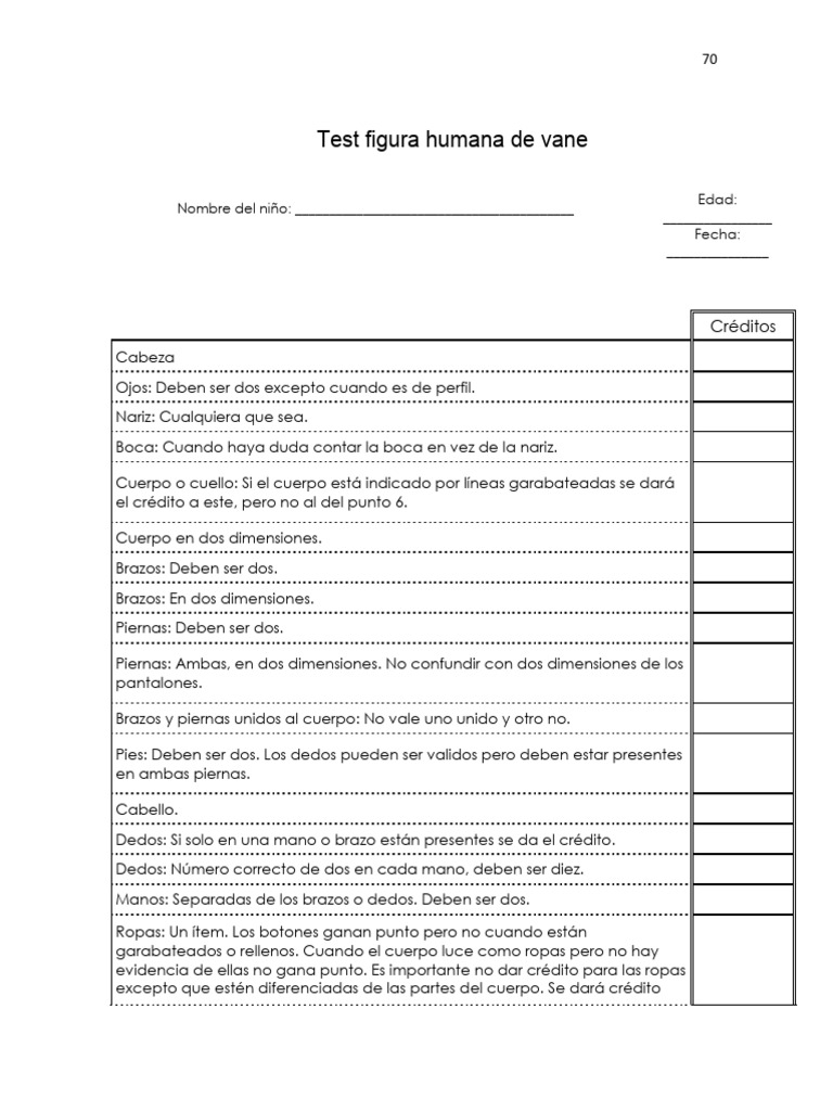 Evaluación de Dibujo Infantil | PDF