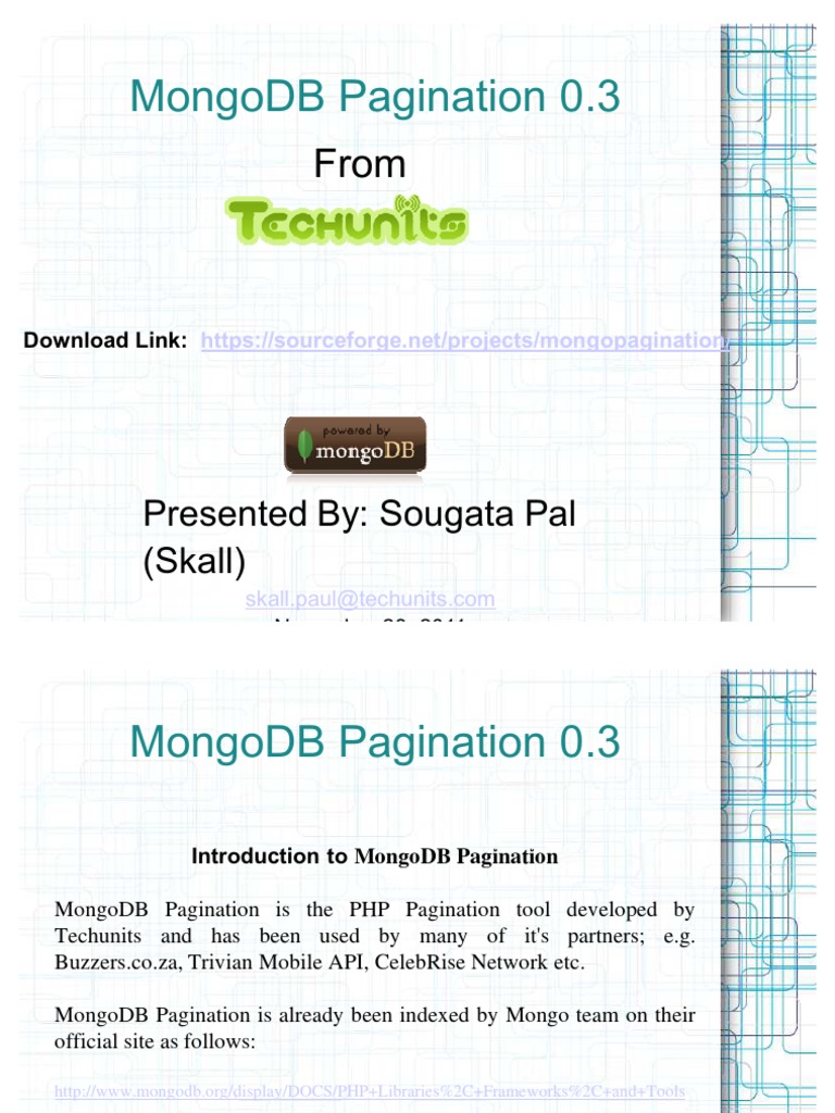 MongoDB Pagination PDF