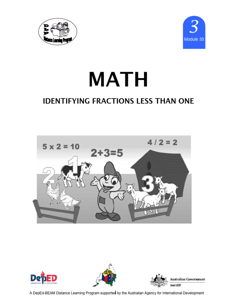 Understanding Fractions Less Than One | PDF | Mathematical Notation ...
