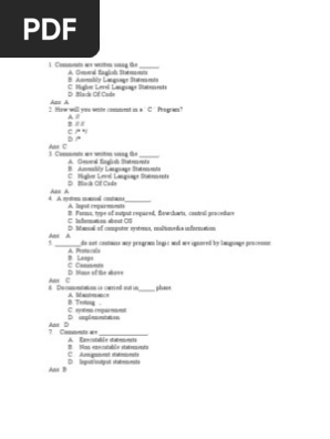 C C Programming Language Computer Program