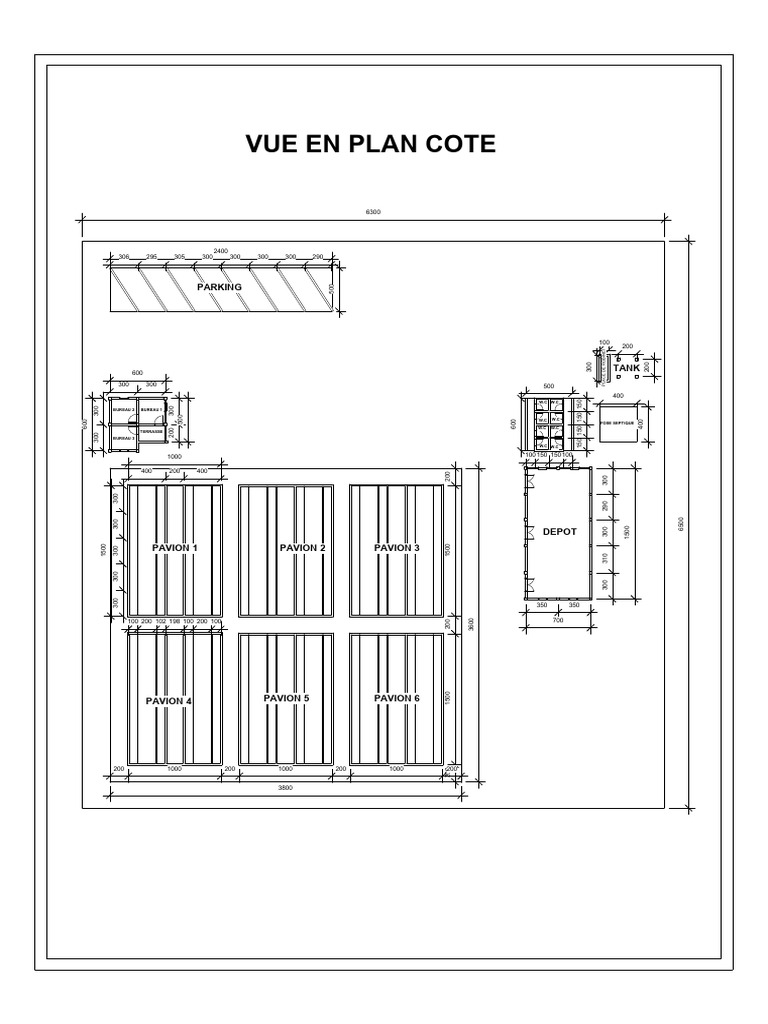 Plans Cotés et Cotes de Construction | PDF