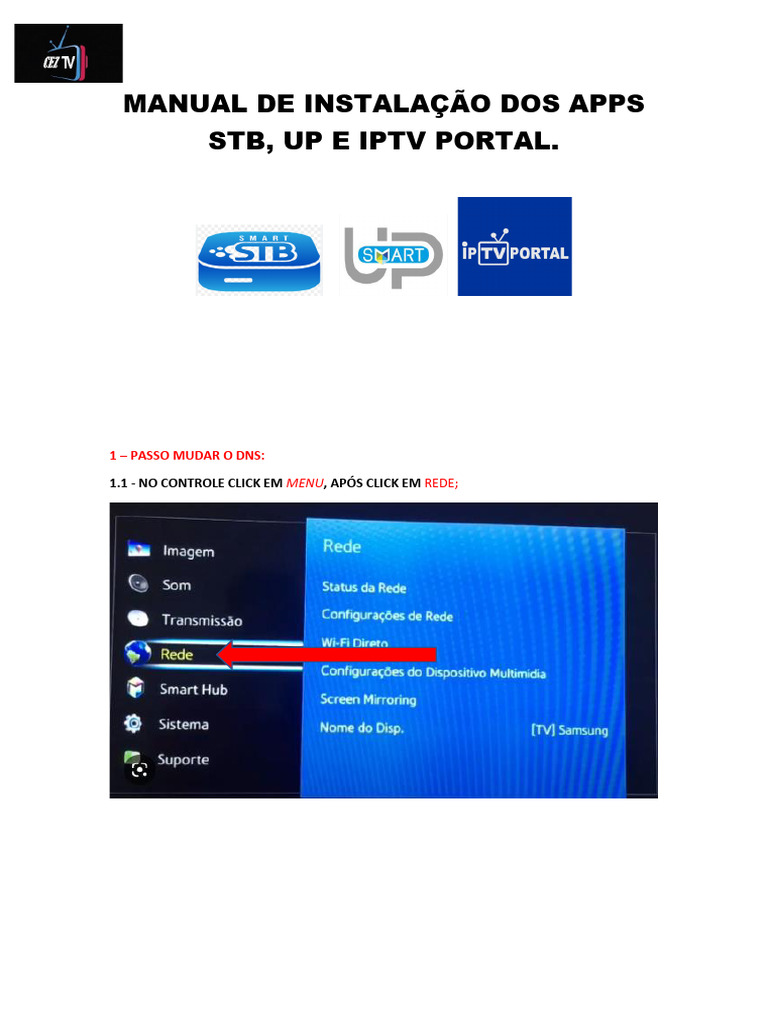 Instalação de Apps STB e IPTV na Smart TV | PDF