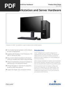 DeltaV Workstation and Server Hardware Product Data Sheet (PDS)