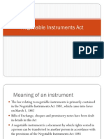 1 Negotiable Instruments Act - Definition