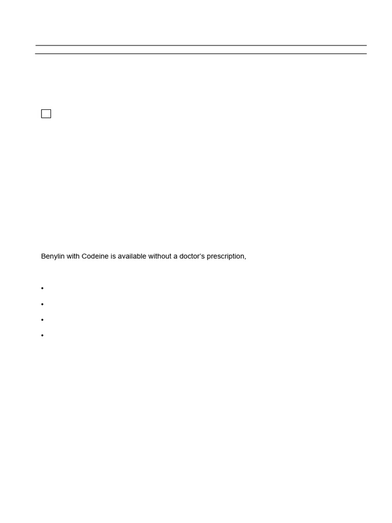 Benylin with Codeine: Usage & Precautions | PDF | Cough | Diseases And ...