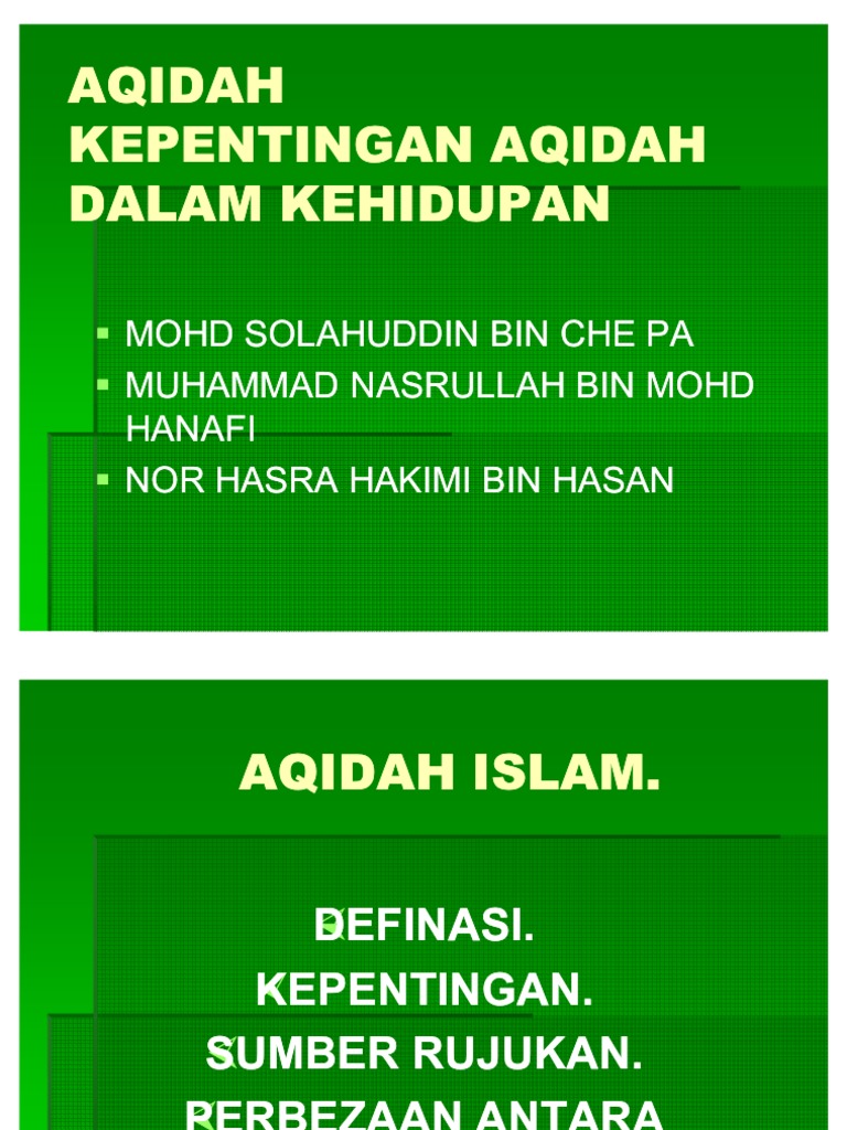 Akidah Tajuk 1 Ust Rizal Pdf