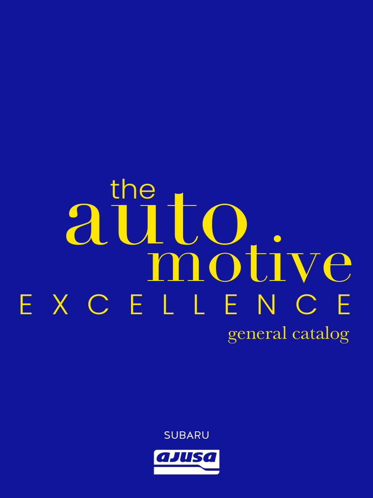SUBARU | PDF | Partes de vehículo | Motores