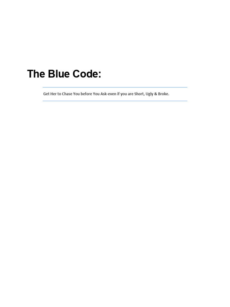 The Blue Code Ebook | PDF | Foods