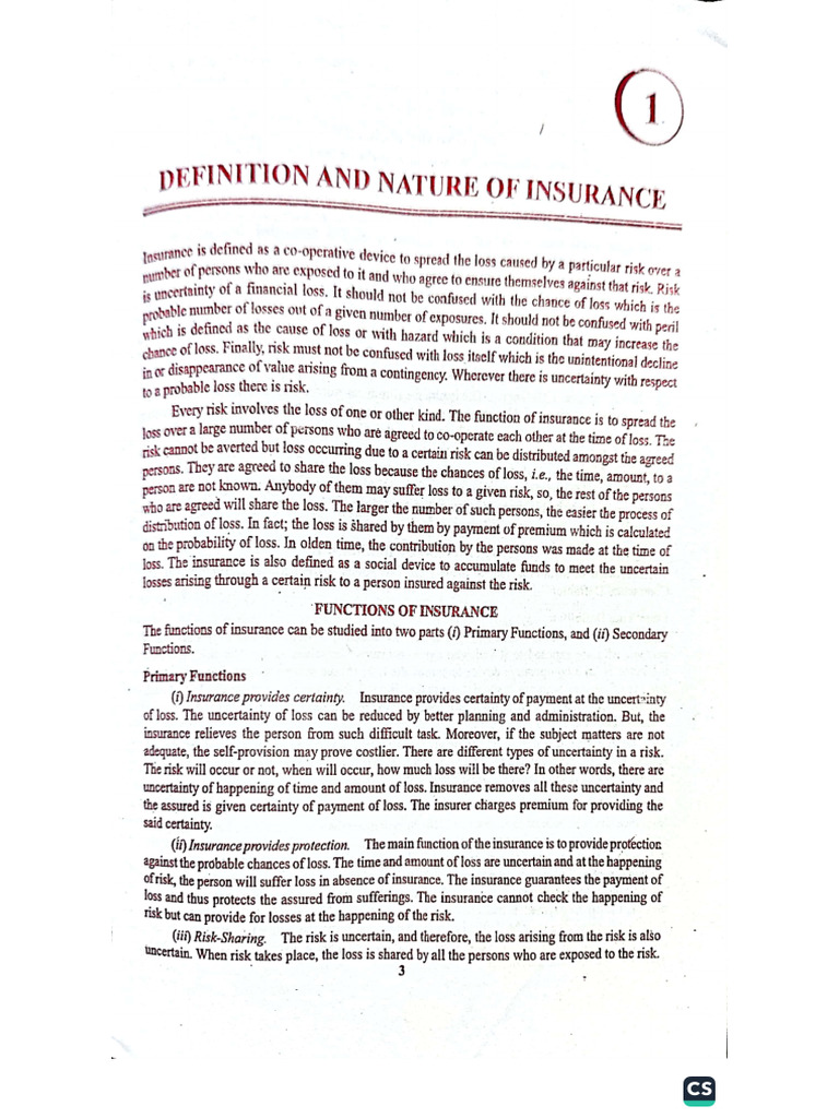 2202 - Nature of Insurance | PDF