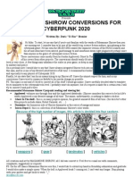 Cyberpunk 2020 - Data Fortress 2020 - Shirow Punk Conversions