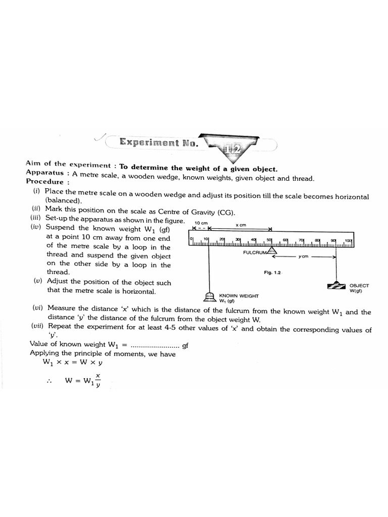 Experiment 1 | PDF