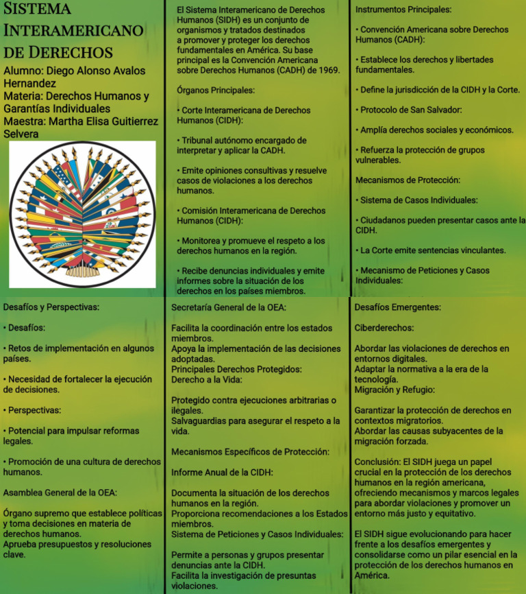 Triptico de Derechos Humanos y Garantias Individuales | PDF