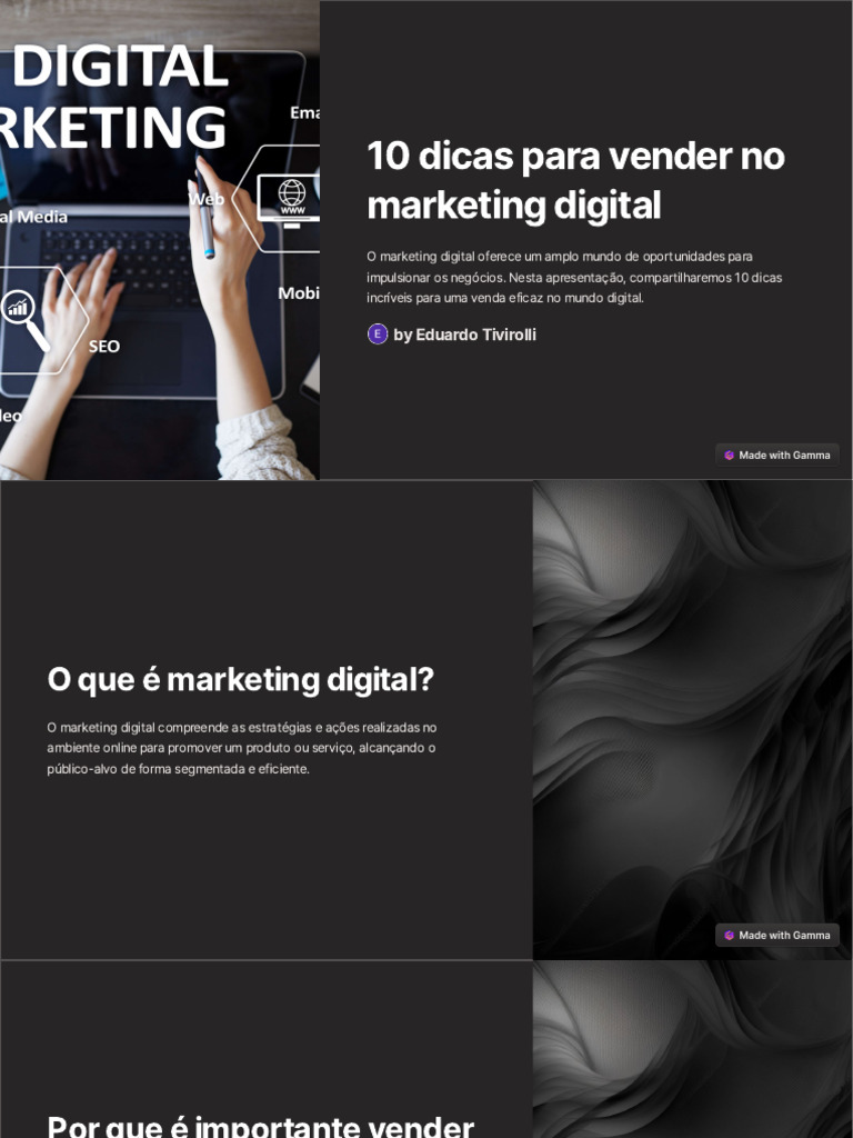 10 Dicas para Vender no Marketing Digital | PDF
