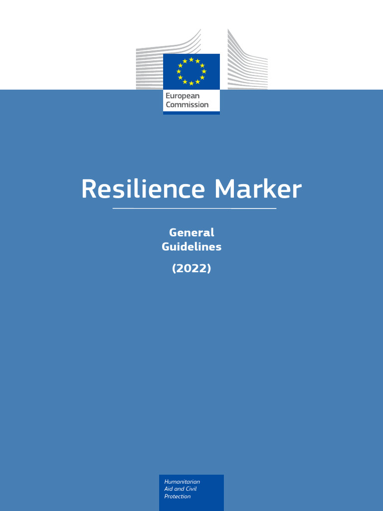 Resilience Marker Guidelines 2022 Final Pdf Climate Resilience Risk