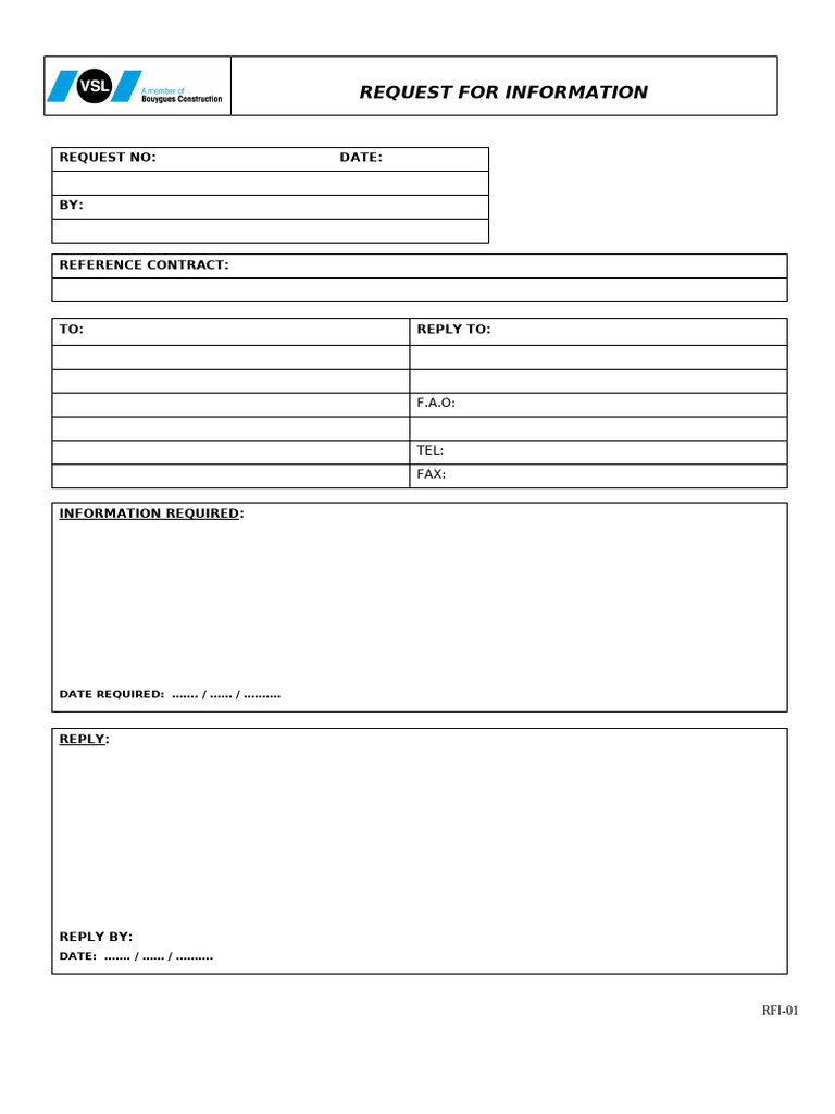Rfi 01 | PDF