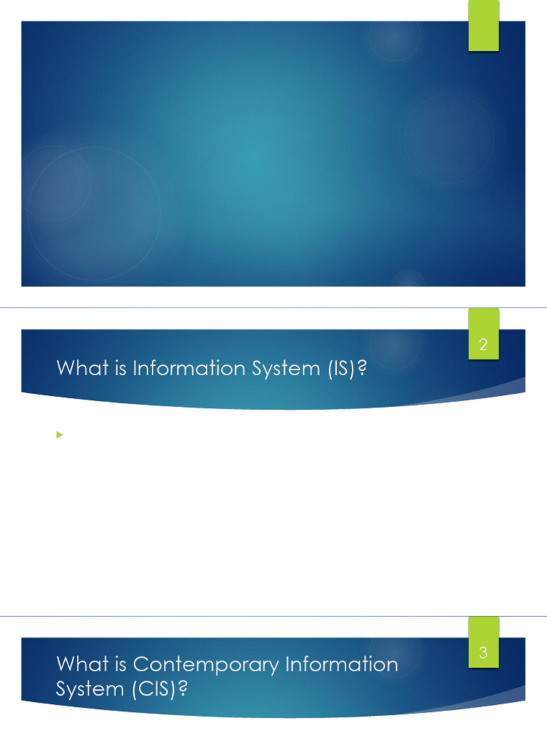 Components of Information Systems Overview | PDF | Information ...