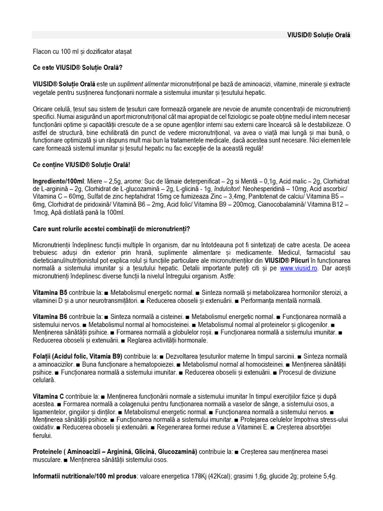 VIUSID Solutie | PDF