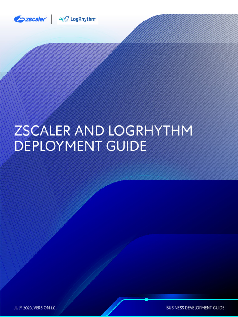 Zscaler and LogRhythm Integration Guide | PDF | Transport Layer ...