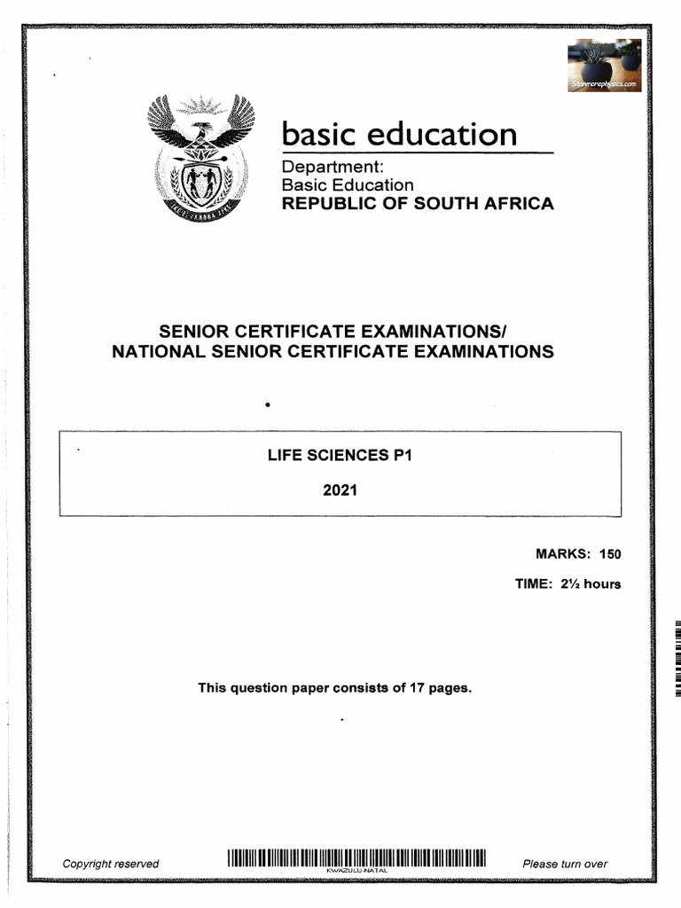 LIFE SCIENCES GRADE 12 QUESTION PAPERS AND MEMORANDUMS 2021 PDF DOWNLOAD visual data 5