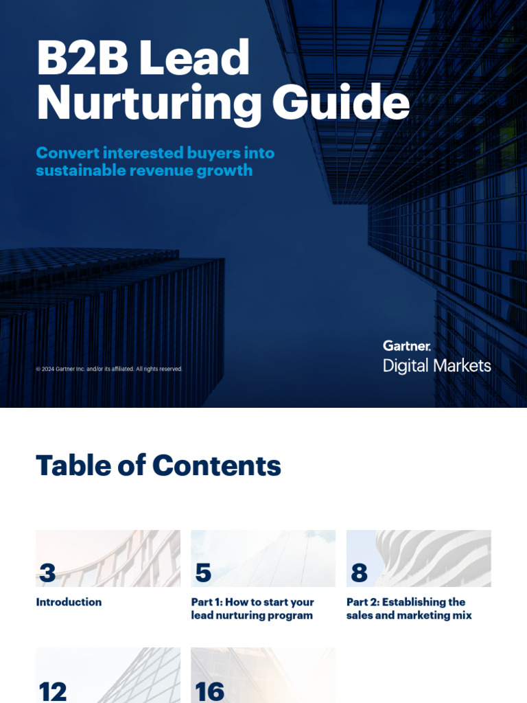 B2B Lead Nurturing Best Practices Guide | PDF | Sales | Marketing